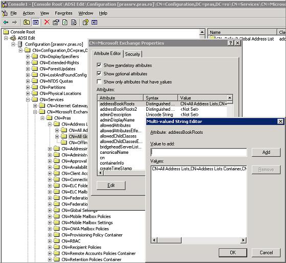 Clear addressBookRoots, addressBookRoots2 attributes