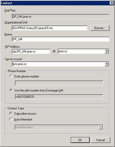 Exchange UM Subscriber
