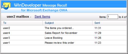 OWA Recall Email List