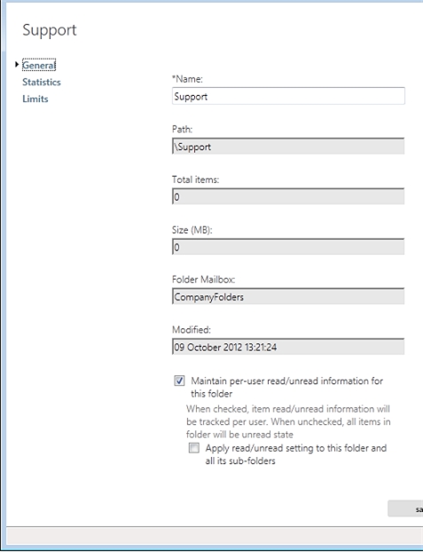 Exchange 2013 | Public Folders | Public Folders | General