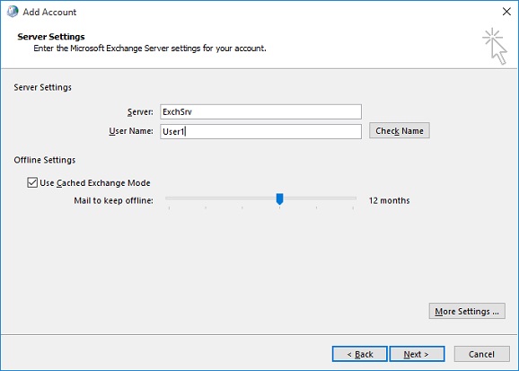 Profile Server Settings