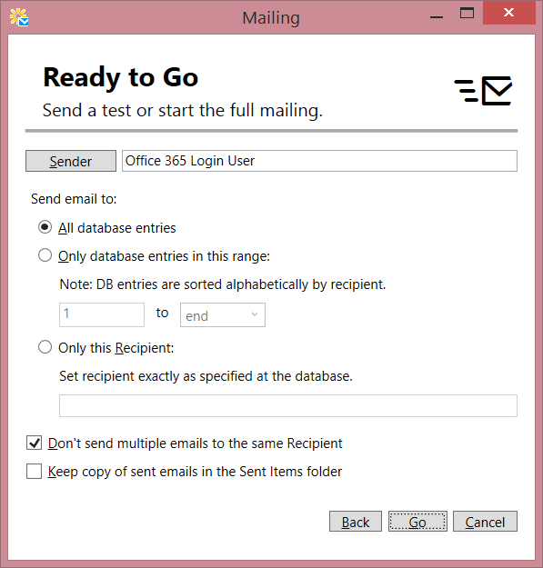 Mailing Wizard - Ready to Go